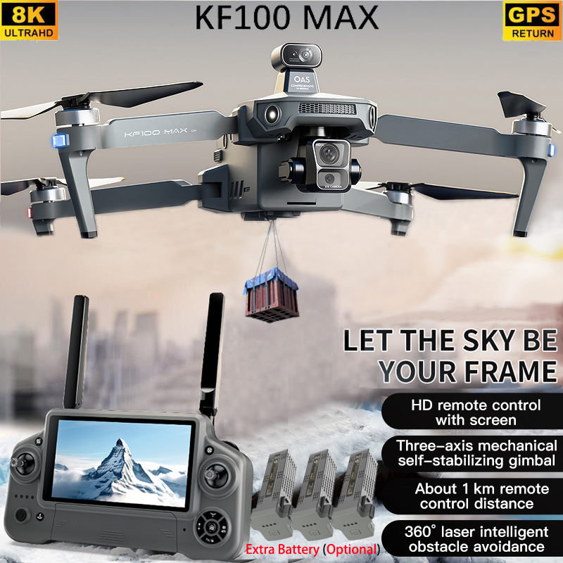 KF100 MAX GPS Drone 4K Camera  - Jjrc Drone X12 recensie en prijs
