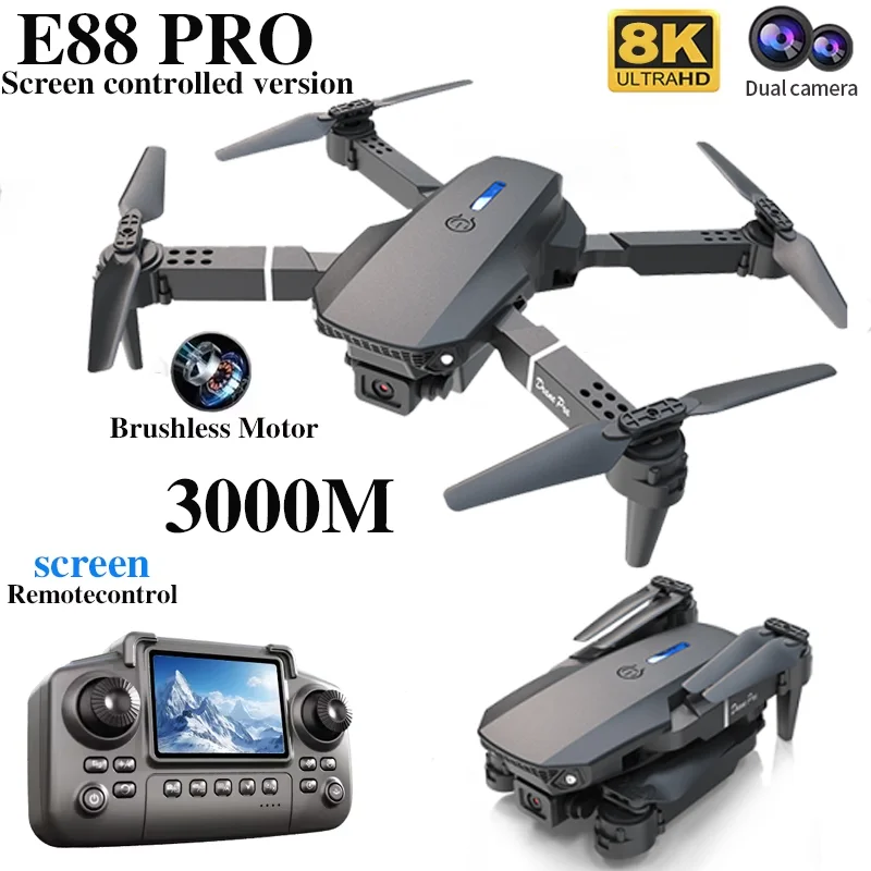 E88 PRO Drone met scherm 4K HD - Drone E88 Rc Quadcopter recensie en prijs